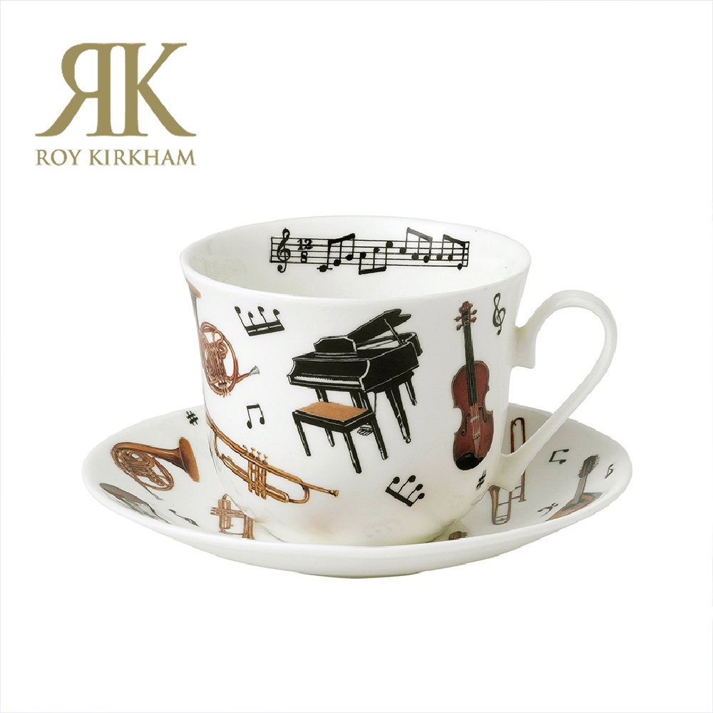 英國 Roy kirkham CONCERT交響樂系列-450ml骨瓷早餐杯盤組