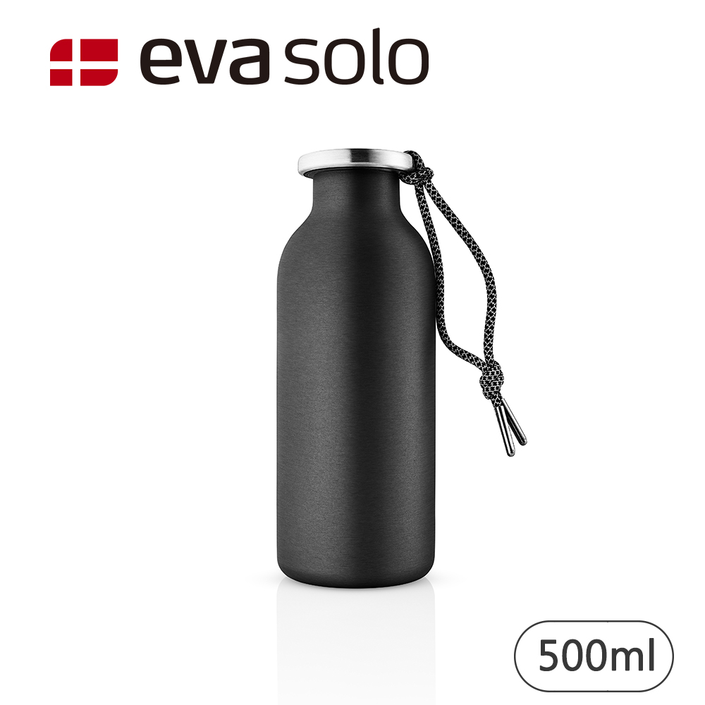 【Eva Solo】隨行不鏽鋼水瓶500ml-黑