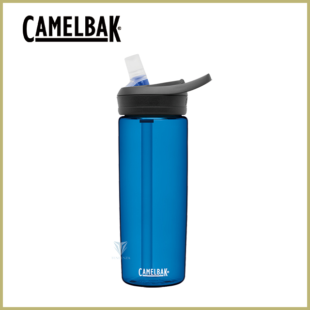 【美國CamelBak】600ml eddy+多水吸管水瓶 牛津藍