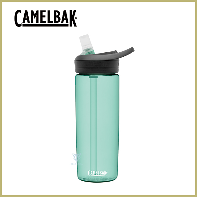 【美國CamelBak】600ml eddy+多水吸管水瓶 海藍綠