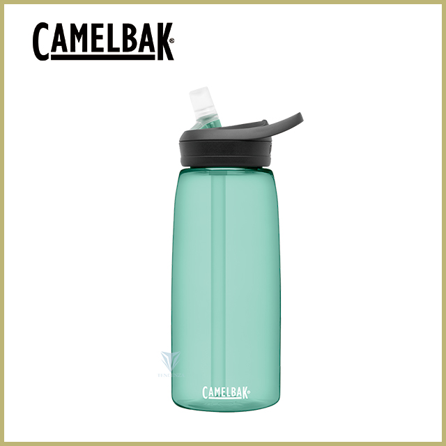 【美國CamelBak】1000ml eddy+多水吸管水瓶 海藍綠