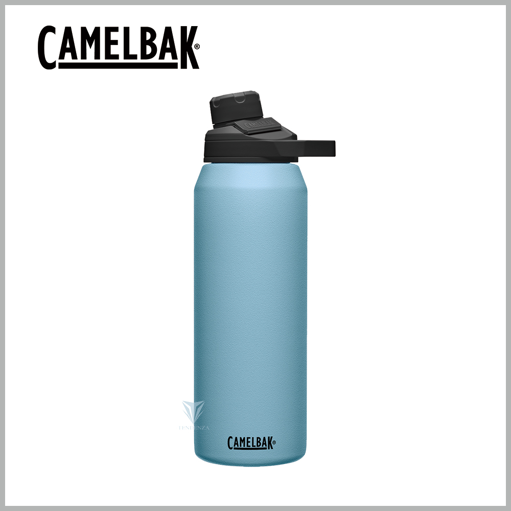 【美國CamelBak】1000ml CHUTE MAG 戶外運動保冰/溫水瓶 灰藍
