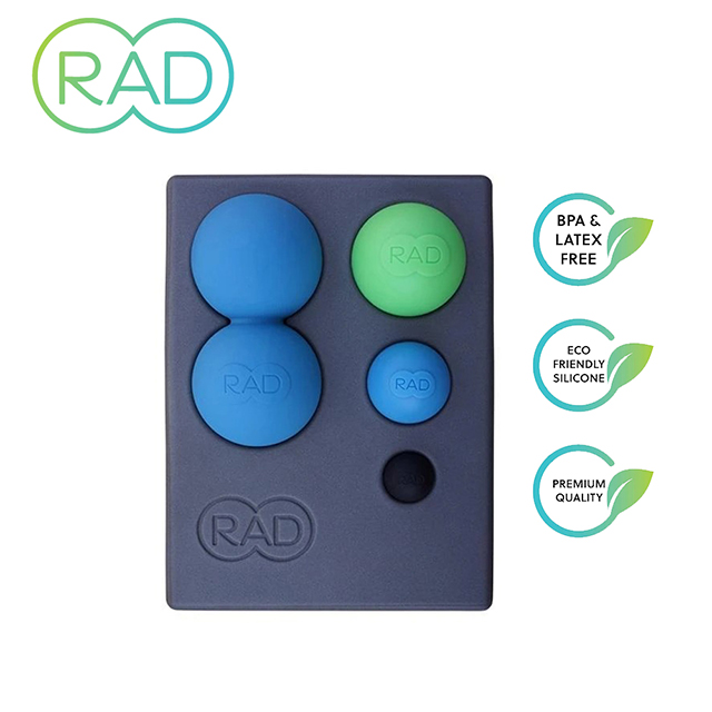 RAD Point Release Kit 瑜珈磚套組 花生球+3種尺寸按摩球+瑜珈磚 深層按摩 運動舒緩 瑜珈放鬆