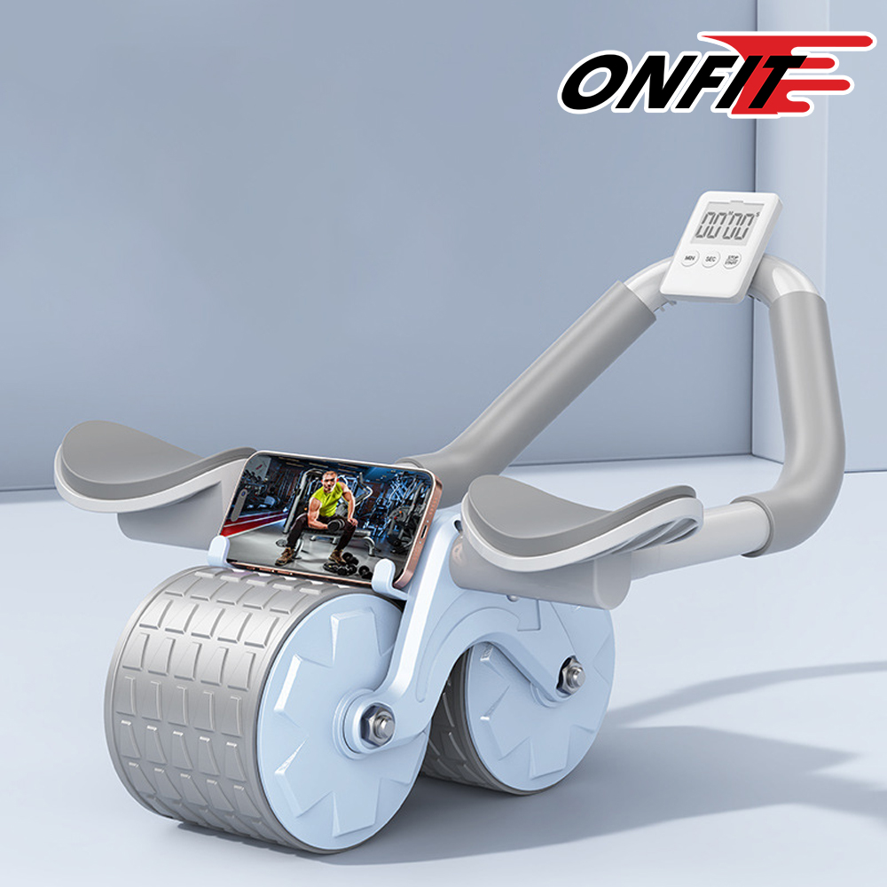 【ONFIT】 三合一平板支撐健腹輪 自動回彈坦克健腹機(JF101)