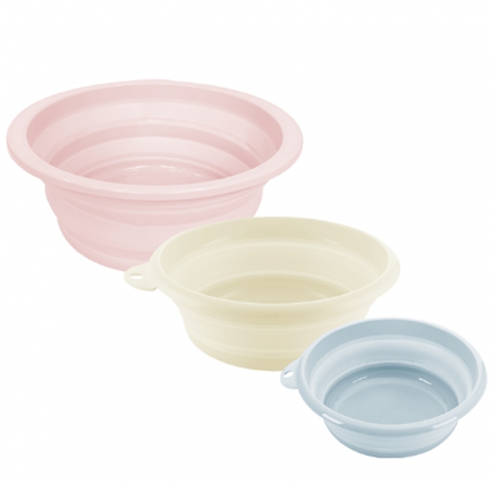 Kinyo 輕巧摺疊盆 洗衣盆 摺疊水桶 泡腳桶 洗臉盆 小 2入組 Pchome 24h購物