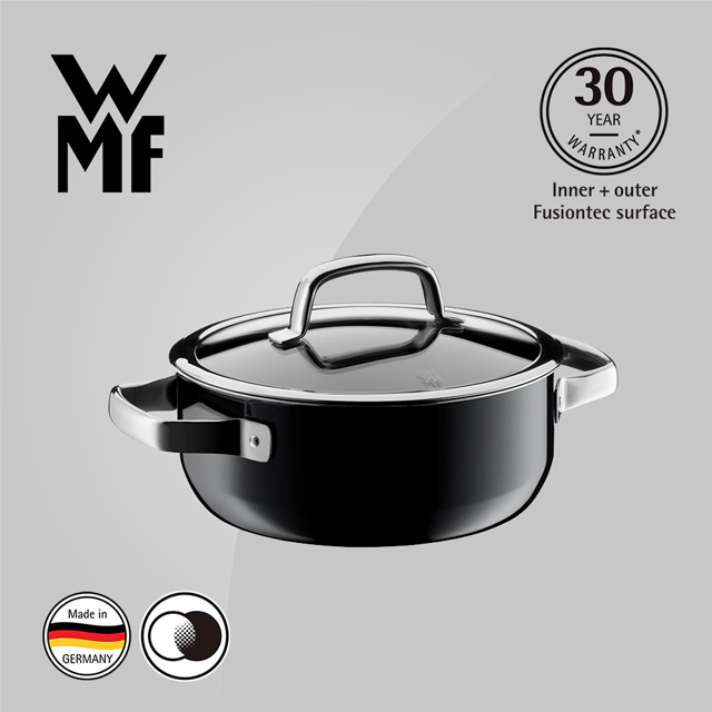 德國WMF Fusiontec 低身湯鍋 20cm 2.4L (黑色)