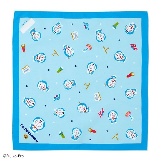 哆啦A夢 日製 純棉紗便當包巾 餐巾 手帕 桌巾 43x43cm