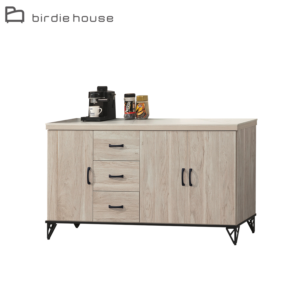 Birdie-威迪5.4尺三門三抽岩板餐櫃/電器收納櫃/碗盤櫃/置物矮櫃