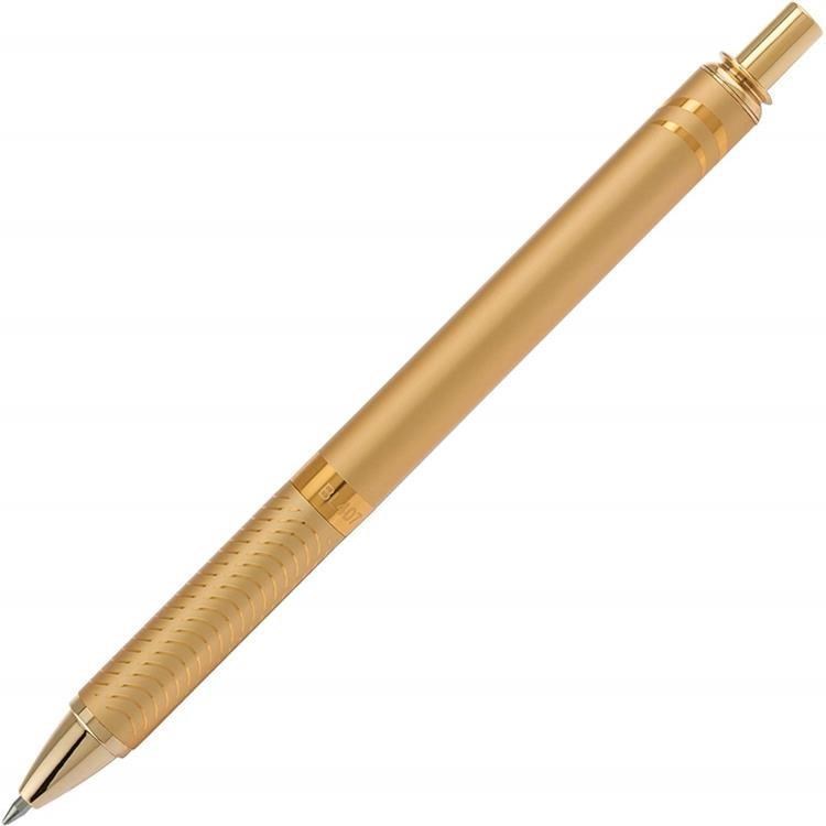 美版Pentel飛龍ENERGEL鋁合金屬ALLOY極速鋼珠筆BL407XABX金色0.7mm原子筆圓珠筆