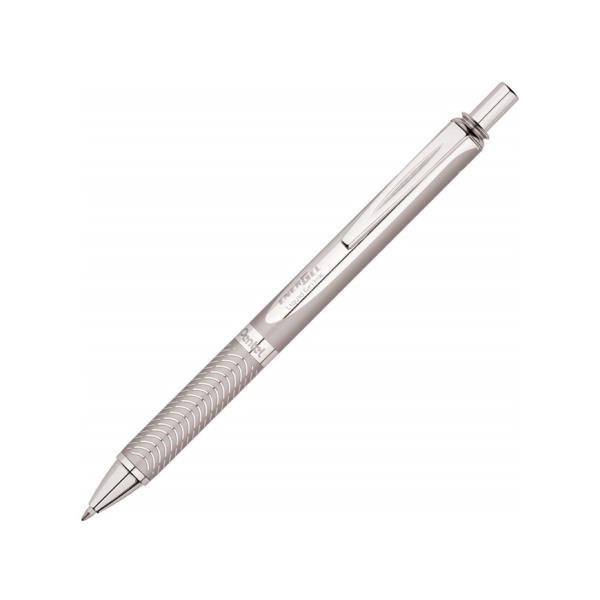 美版Pentel飛龍ENERGEL鋁合金屬原子筆ALLOY銀色0.7mm原子筆BL407BP極速鋼珠筆快乾