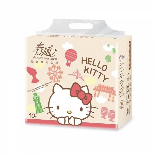 春風抽取式衛生紙kitty (100抽/10包/7串/箱)