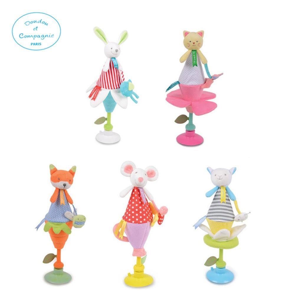 Doudou 動物伸縮吸盤布偶34cm 五款 Pchome 24h購物