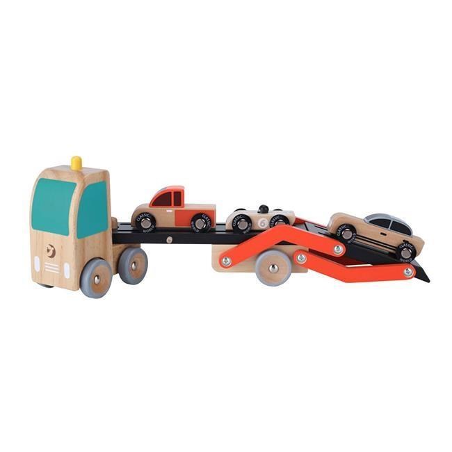 【德國 classic world 客來喜】兒童拼裝雙層卡車 經典木玩 CLA53771