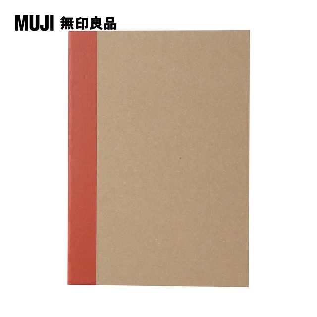【MUJI 無印良品】筆記本(空白).線裝/30張.A6.米