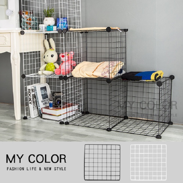 MY COLOR 【5片組】組合網架 鐵網置物架 網格架 鐵網片 鐵藝網格 牆面裝飾 寵物圍欄【W068】 - PChome 24h購物