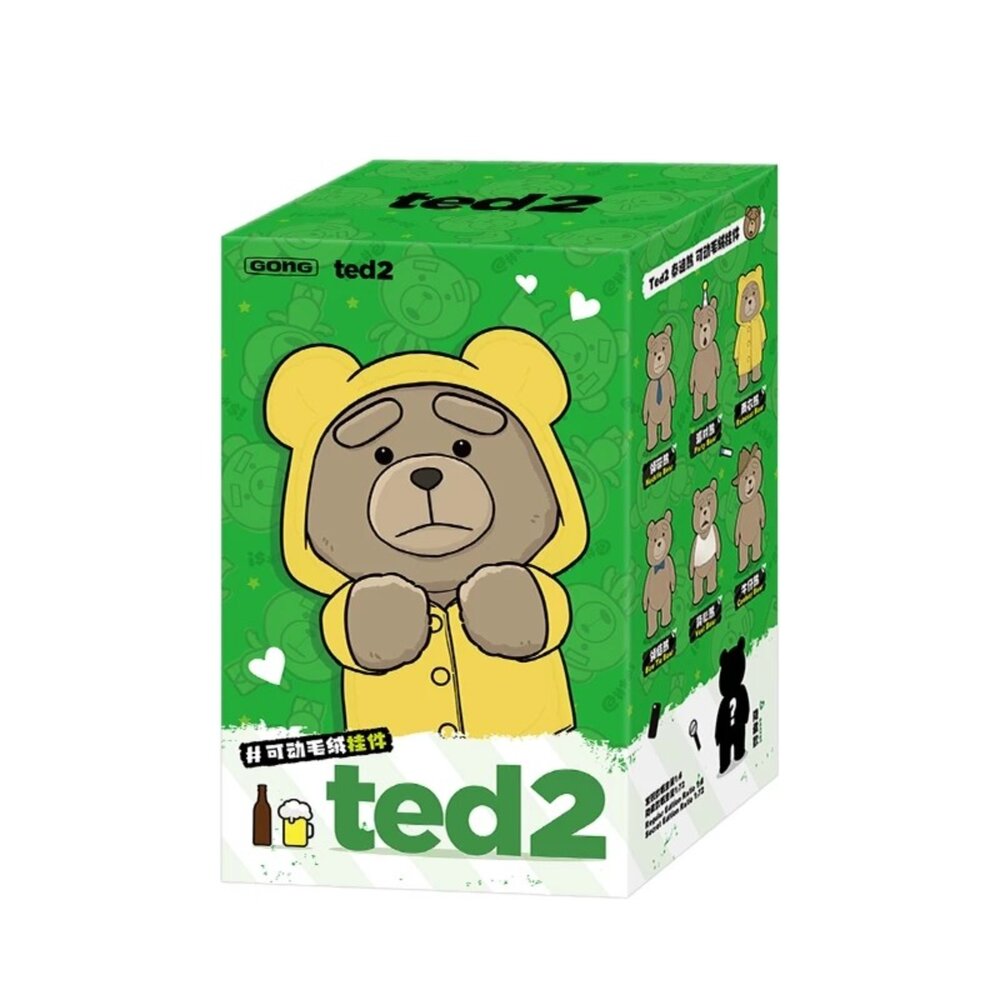 POP MART 泡泡瑪特 TED2 泰迪熊 可動毛絨 掛件 玩偶 盲盒