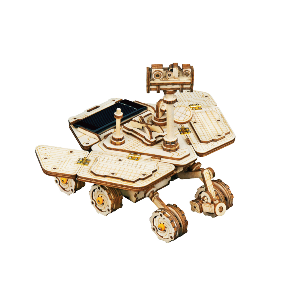 《 Robotime 》3D立體木製拼圖 太陽能系列 - LS503 勇氣號火星車 Spirit Rover