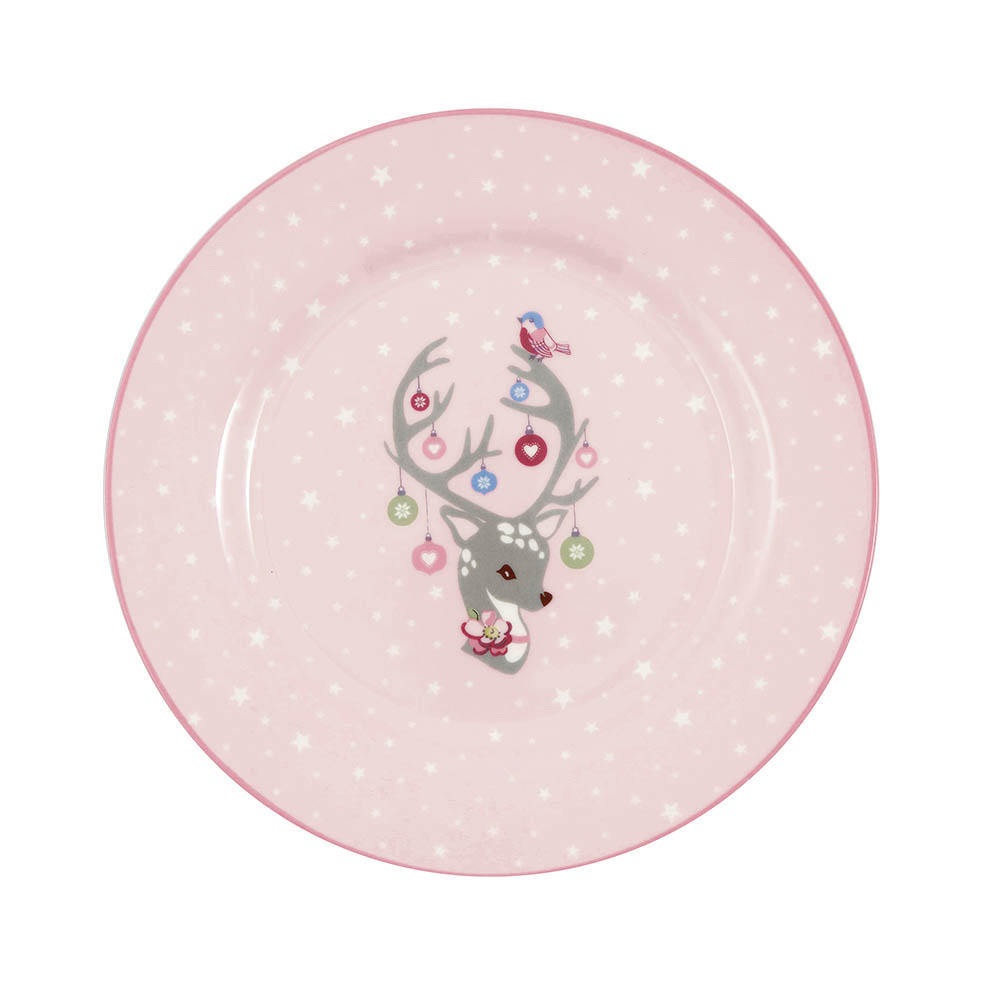 【WUZ屋子】丹麥GreenGate Dina pale pink 兒童餐盤20cm