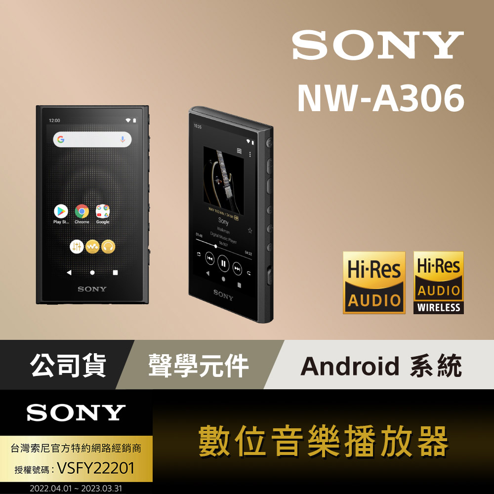 SONY Walkman 數位音樂播放器NW A306