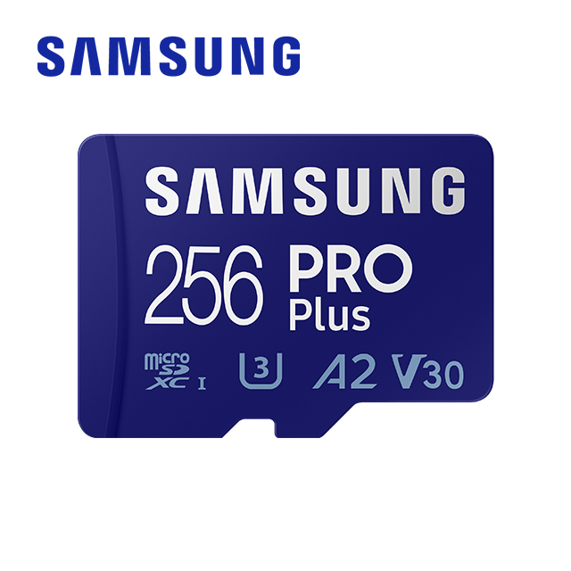 SAMSUNG 三星PRO Plus microSDXC UHS-I U3 A2 V30 256GB記憶卡 公司貨 (MB-MD256KA)