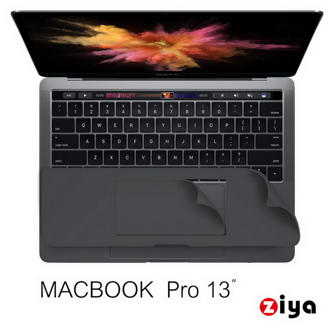 [ZIYA Apple Macbook Pro 13吋 Touch Bar 手腕貼膜/掌托保護貼 (太空灰色款)