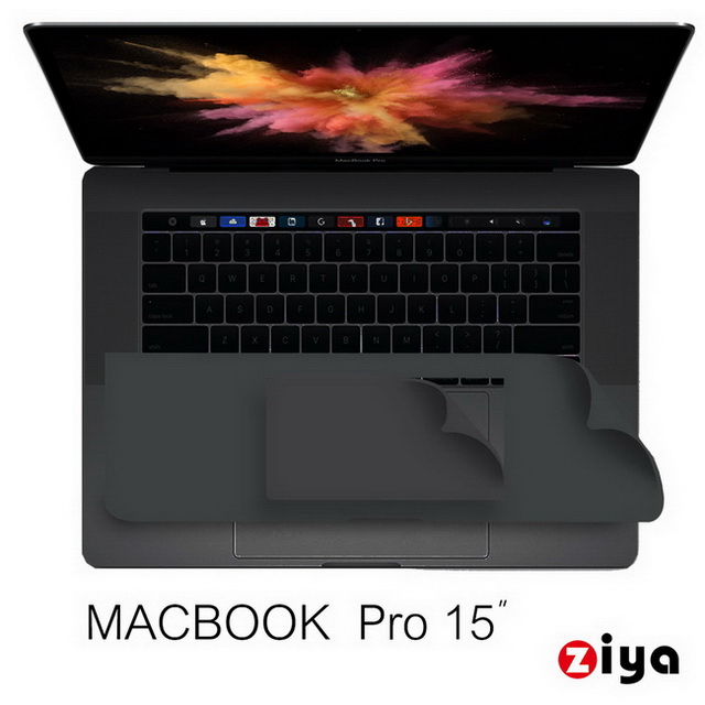 [ZIYA Apple Macbook Pro 15吋 Touch Bar 手腕貼膜/掌托保護貼 (太空灰色款)