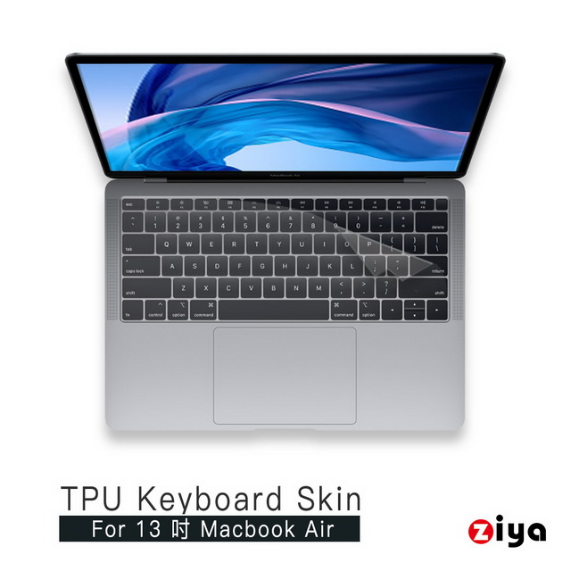[ZIYA Apple Macbook Air13 具備Touch ID 鍵盤保護膜 超透明TPU材質