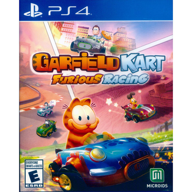 PS4《加菲貓卡丁車：瘋狂競速 Garfield Kart: Furious Racing》英文美版