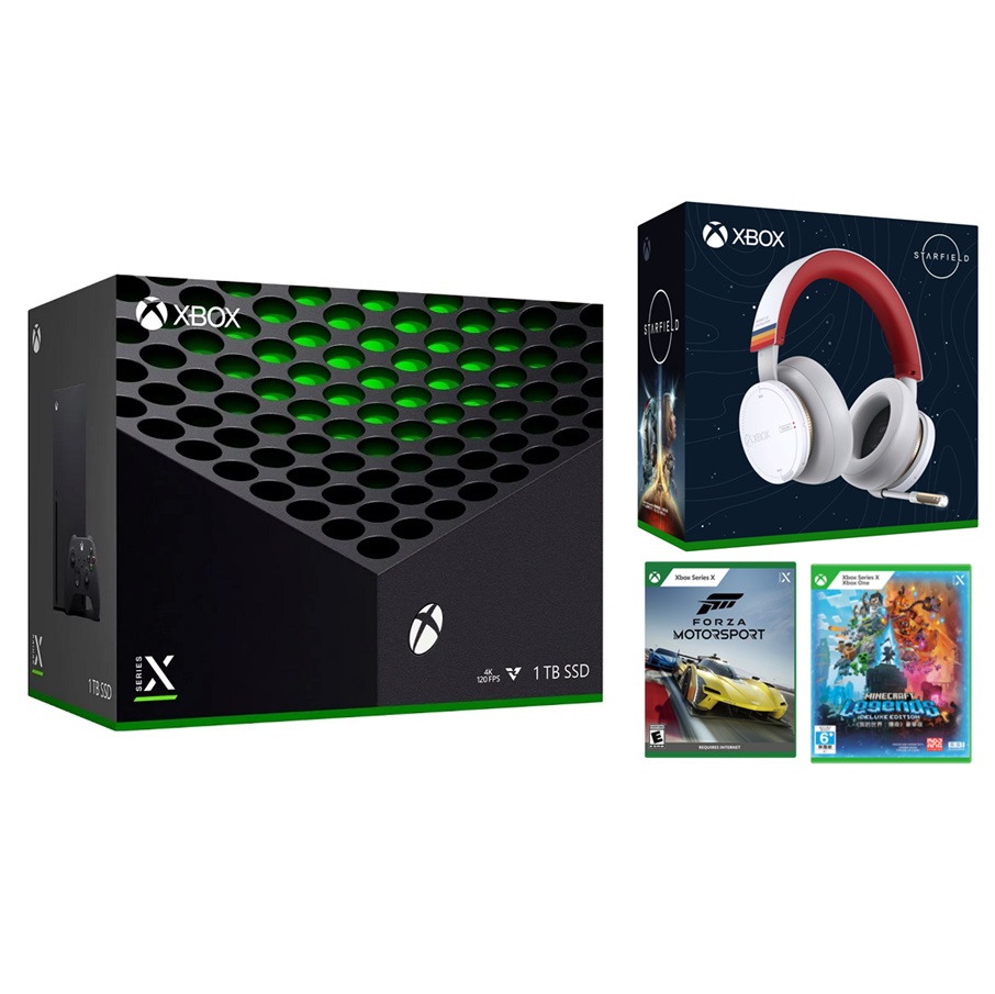 Xbox Series X 主機 + XBOX 無線耳機 星空特仕版+精選遊戲