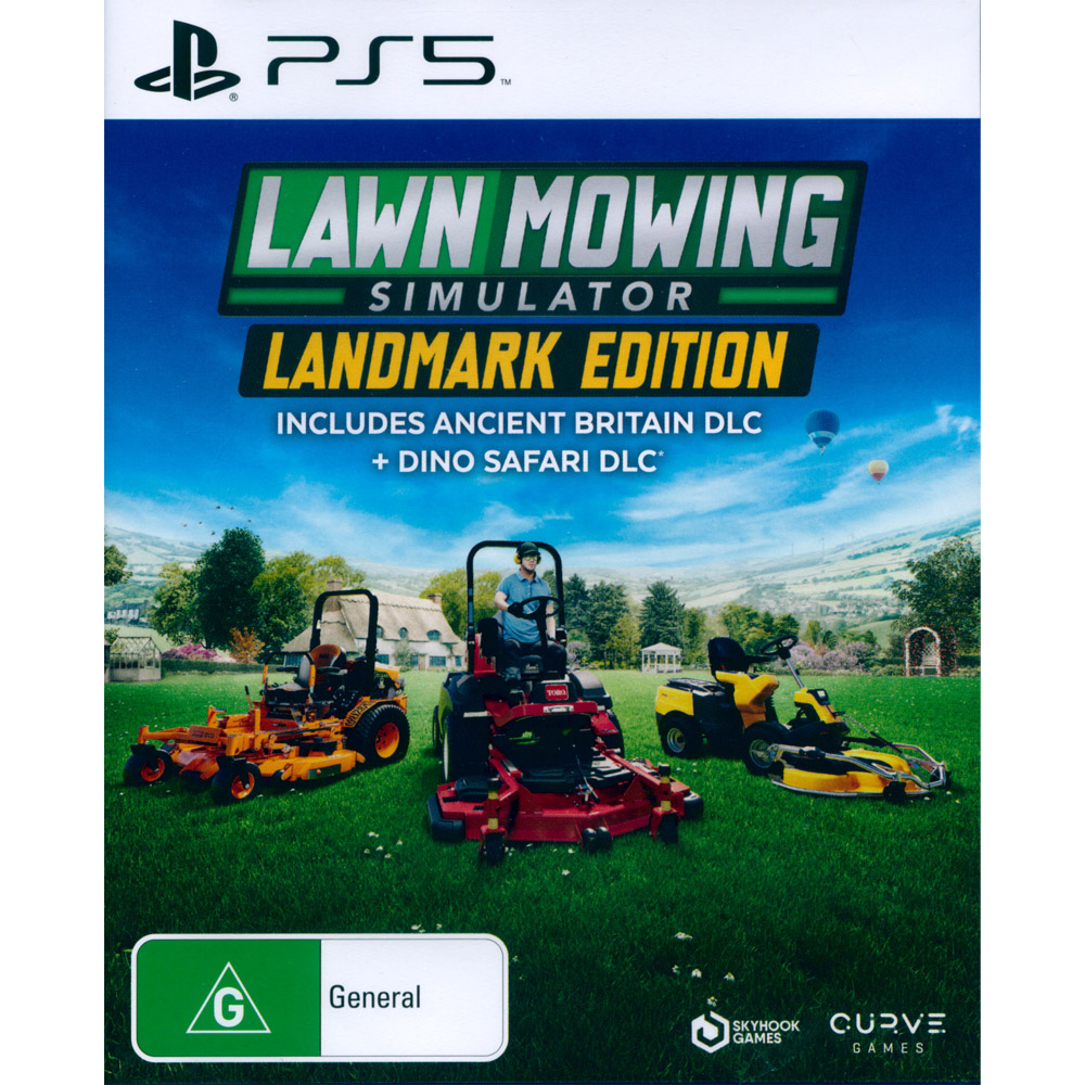 PS5《草坪修剪模擬器 地標版 Lawn Mowing Simulator》中英日文澳版 割草模擬器