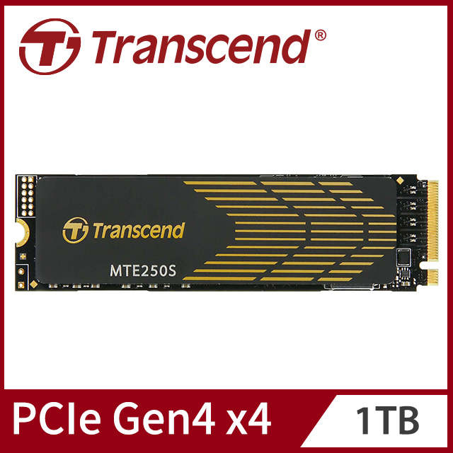 Transcend 創見 MTE250S 1TB M.2 2280 PCIe Gen4x4 SSD固態硬碟(TS1TMTE250S)