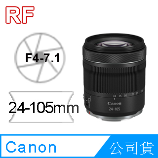 CANON RF 24-105mm F4-7.1 IS STM 公司貨- PChome 24h購物