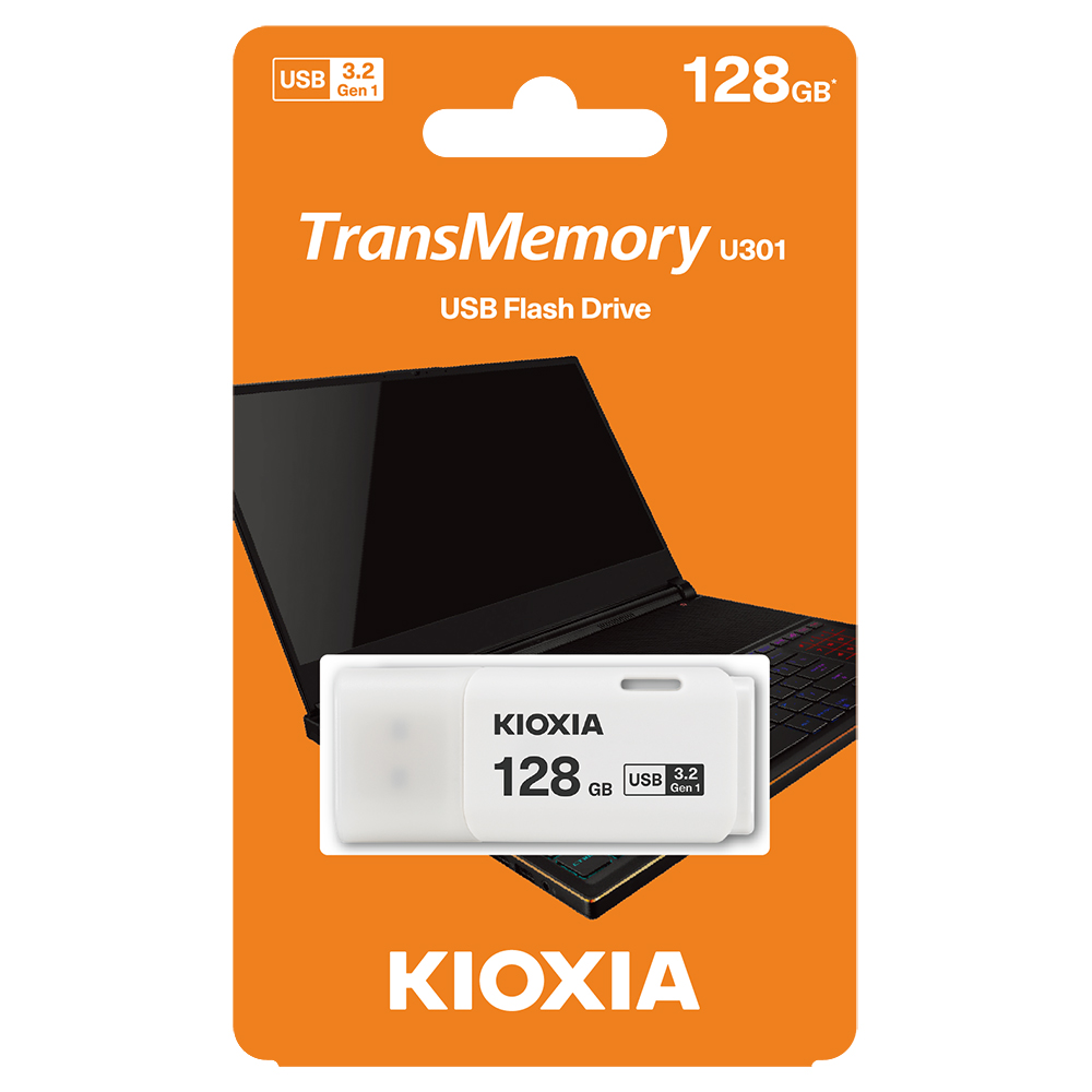 一部予約販売】 usbメモリ 128gb 特価 お買得2枚組 USBメモリ 128GB USB3.2 Gen1 日本製 KIOXIA 旧東芝メモリー  TransMemory U301 キャップ式 ホワイトLU301W128GC4 海外パッケージ exodusfactory.com