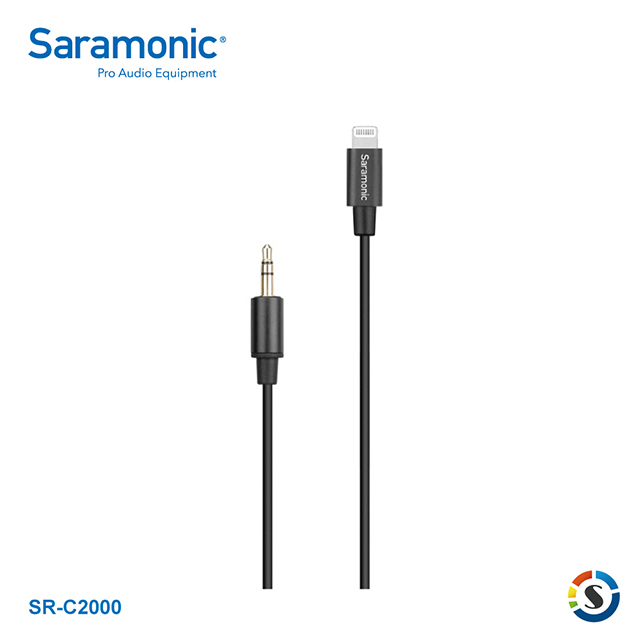 Saramonic 楓笛 SR-C2000 3.5mm轉Lightning音源轉接線 SR-C2000