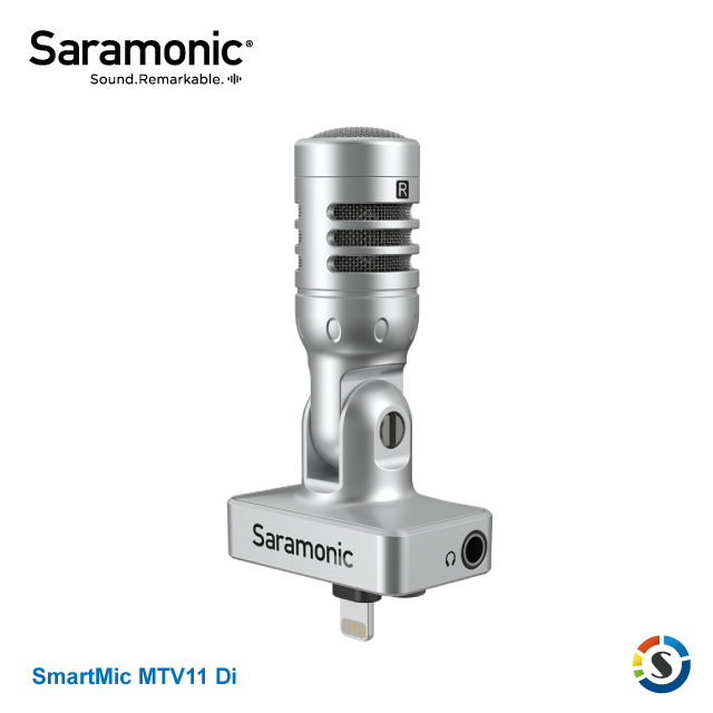 Saramonic楓笛 SmartMic MTV11 Di 手機麥克風(勝興公司貨)