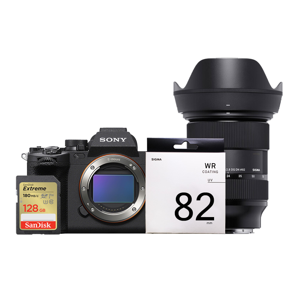 SONY ILCE-7M4 + SIGMA 24-70mm F2.8 DG DN + SIGMA WR UV 82mm濾鏡單鏡組(公司貨)