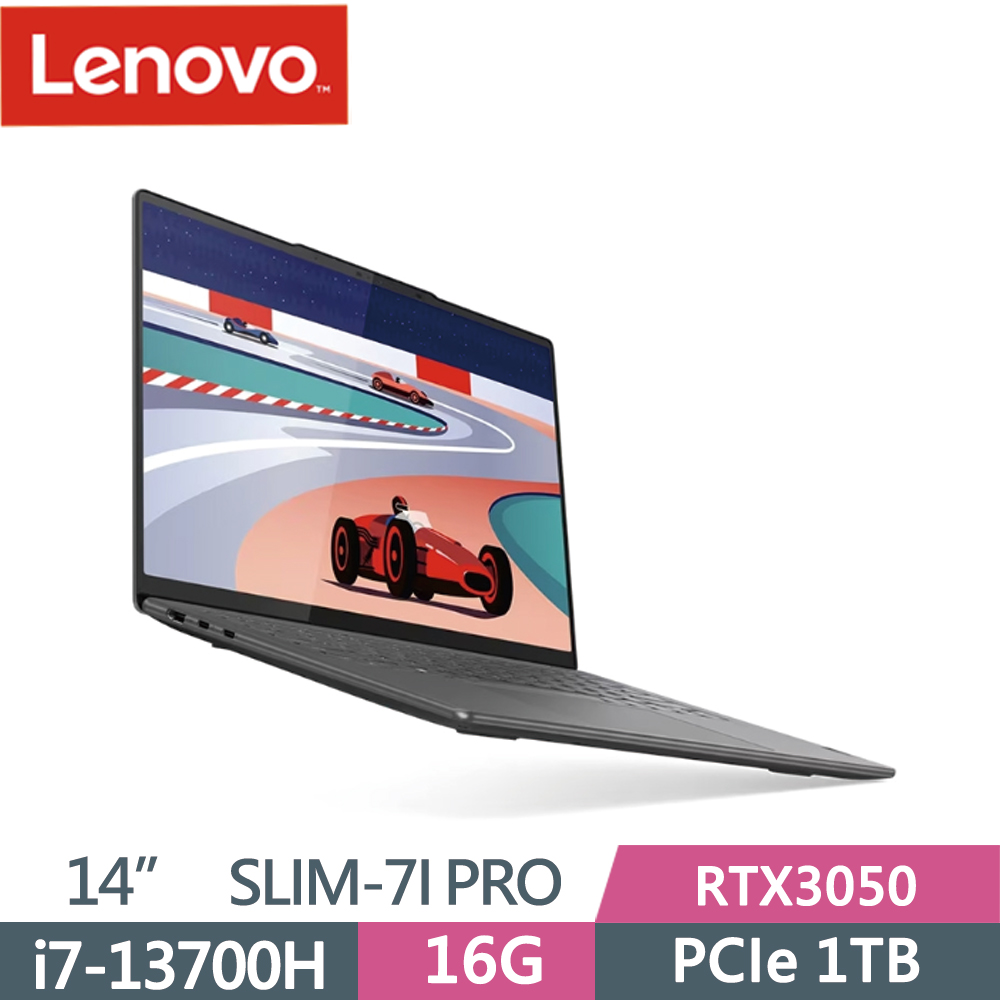 Lenovo YOGA SLIM-7I PRO 82Y7004FTW 灰(i7-13700H/16G/1TB SSD/RTX3050/W11/3K/14)