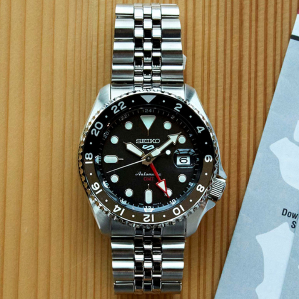 SEIKO 精工 5 Sports系列 Lineup GMT兩地時間 機械腕錶 (SSK001K1/4R34-00A0D)