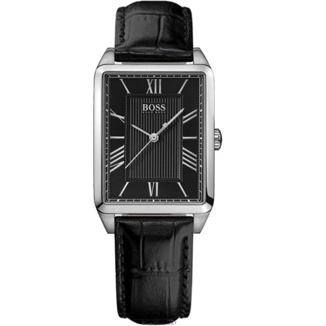 Hugo Boss Black簡約流線時尚皮帶錶/H1502257