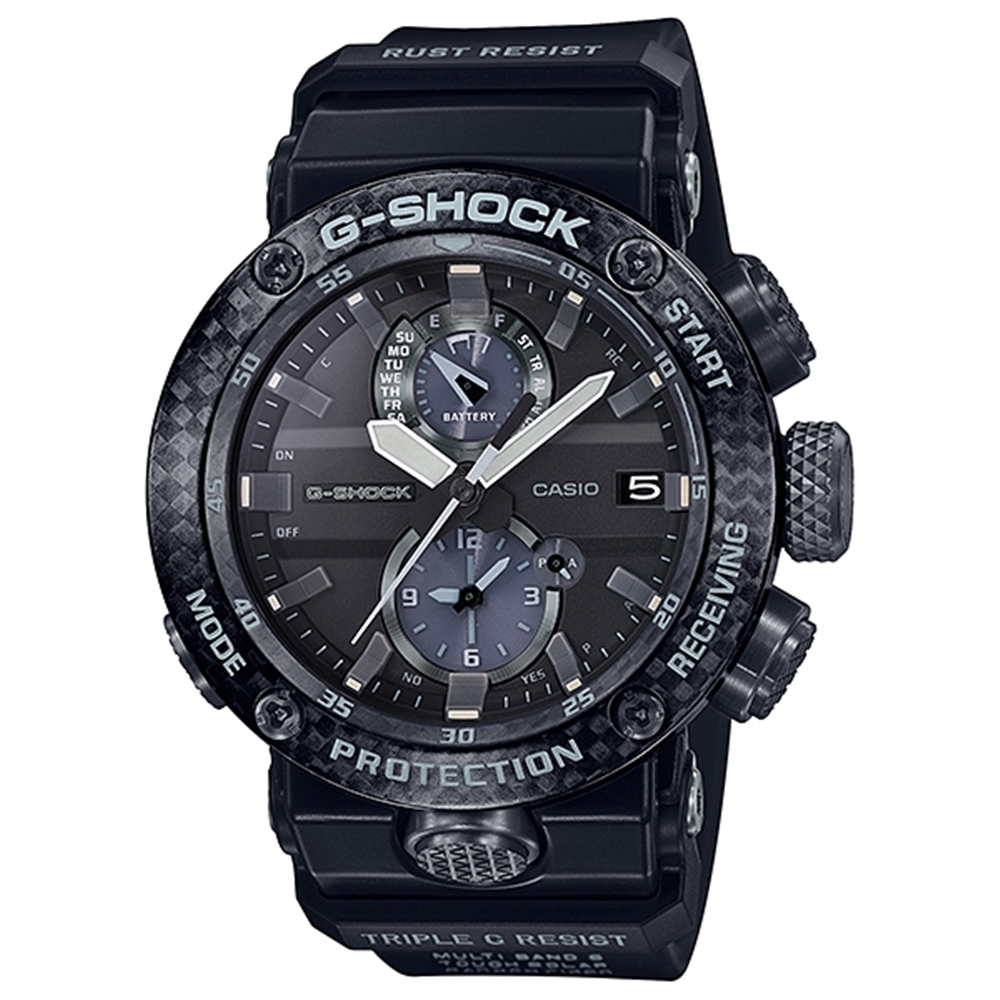 【CASIO 卡西歐】G-SHOCK系列 經典電波手錶(GWR-B1000-1A-黑)