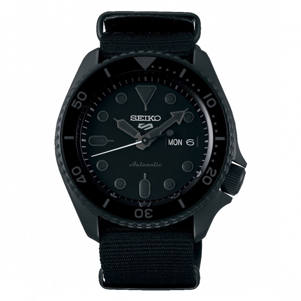 SEIKO 5 sport運動潮流機械腕錶/黑色4R36-07G0F(SRPD79K1)