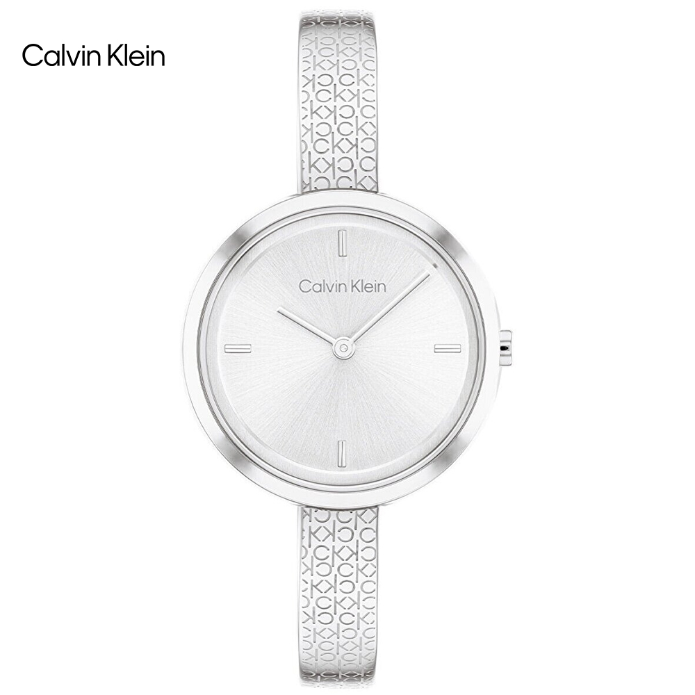 Calvin Klein 典雅氣質手環式腕錶/銀/30mm/CK25200181