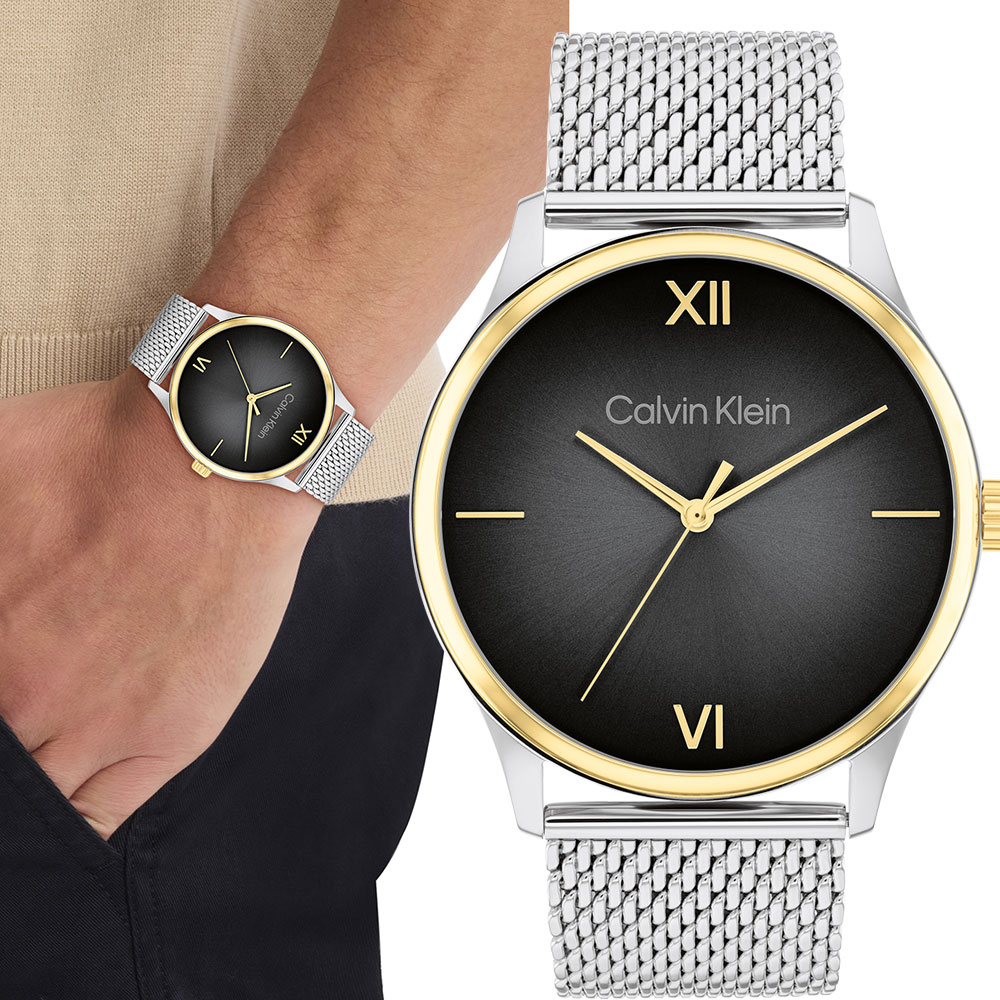 Calvin Klein 凱文克萊 CK Ascend 漸層米蘭帶手錶-43mm(25200452)