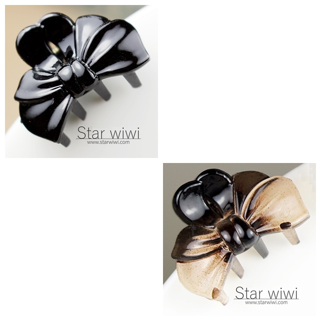 【Star wiwi】優雅蝴蝶結造型小鯊魚夾《髮飾 • 髮夾》《6入組》《黑色 / 深棕彩款》