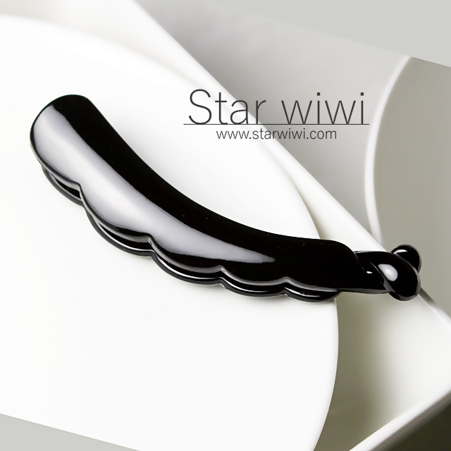 【Star wiwi】優雅時尚造型香蕉夾《2入組》《黑色》 ( 髮飾 髮夾 )
