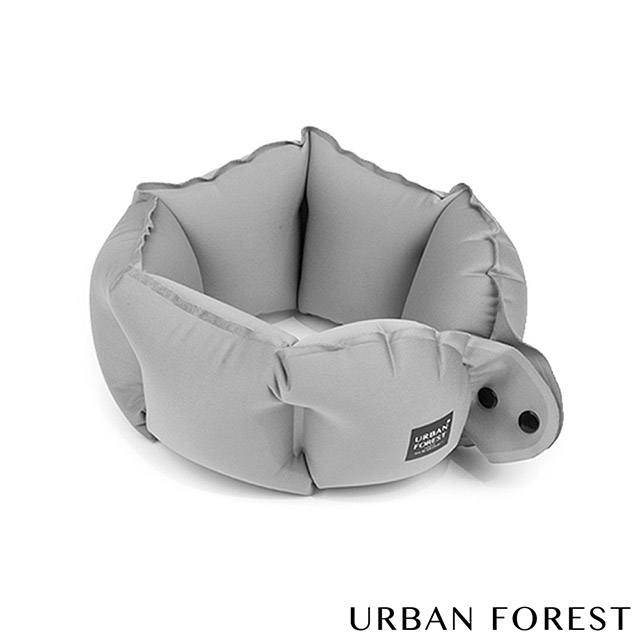 URBAN FOREST都市之森 樹-口袋充氣頸枕/午睡枕(水泥灰)