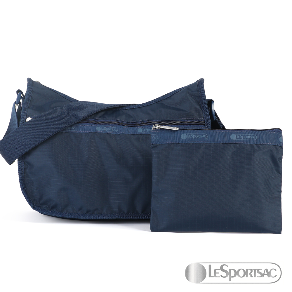 LeSportsac - Standard 側背水餃包/流浪包-附化妝包 (青藍色)