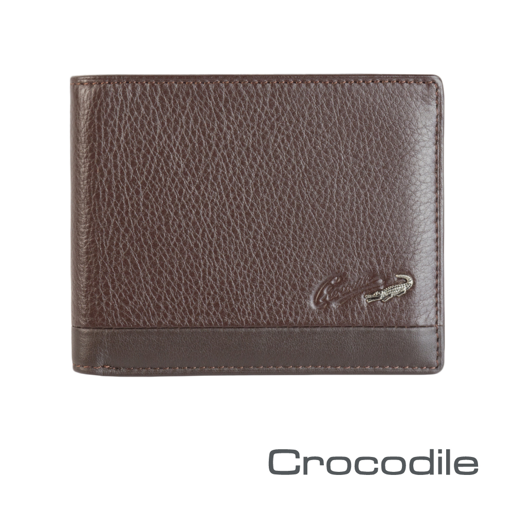 Crocodile Classic 經典系列荔紋軟皮短夾0103-3353