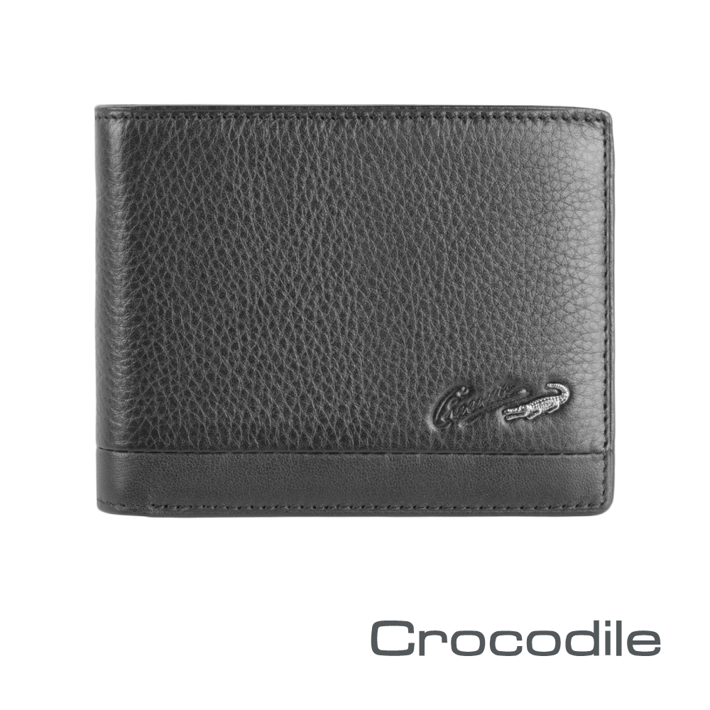 Crocodile Classic 經典系列荔紋軟皮短夾0103-3357