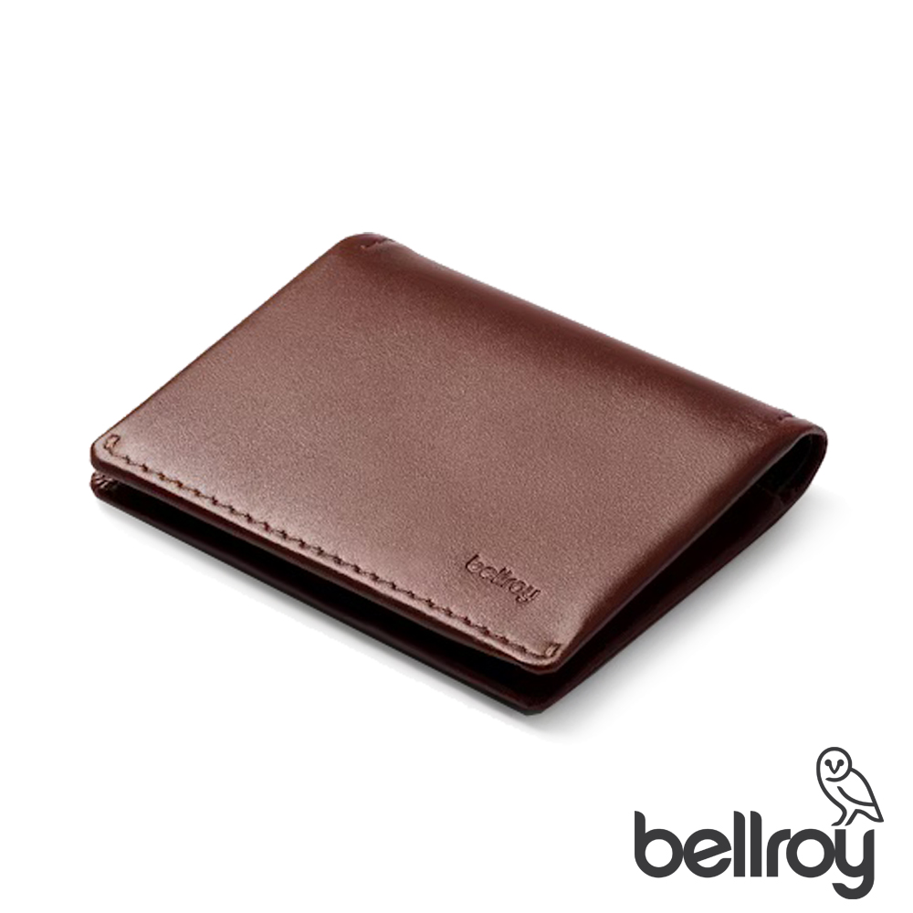 Bellroy Slim Sleeve 系列真皮超薄短夾 - 可可棕